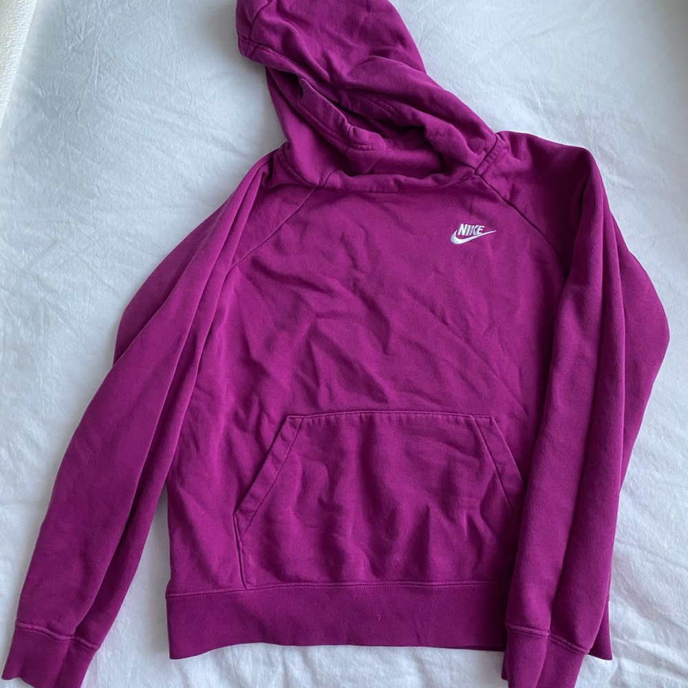 Nike cowl neck hoodie Sweatshirt, pink, like new women’s Small